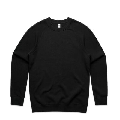 Embroidered sweatshirt with "that's the five." (Black Only) Thumbnail